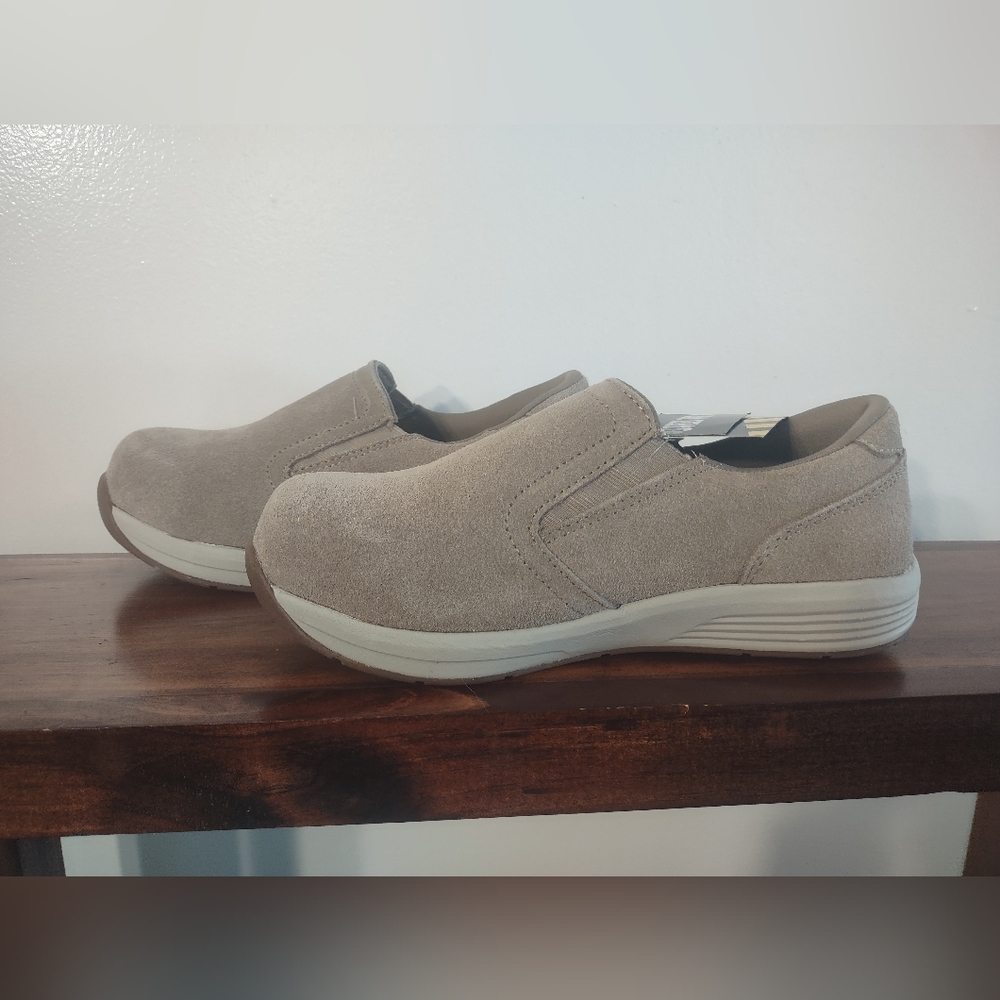 Steel Toe slip on women's shoes